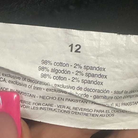 Gloria Vanderbilt Amanda Black Stretch Jeans Size 12 - Picture 6 of 6